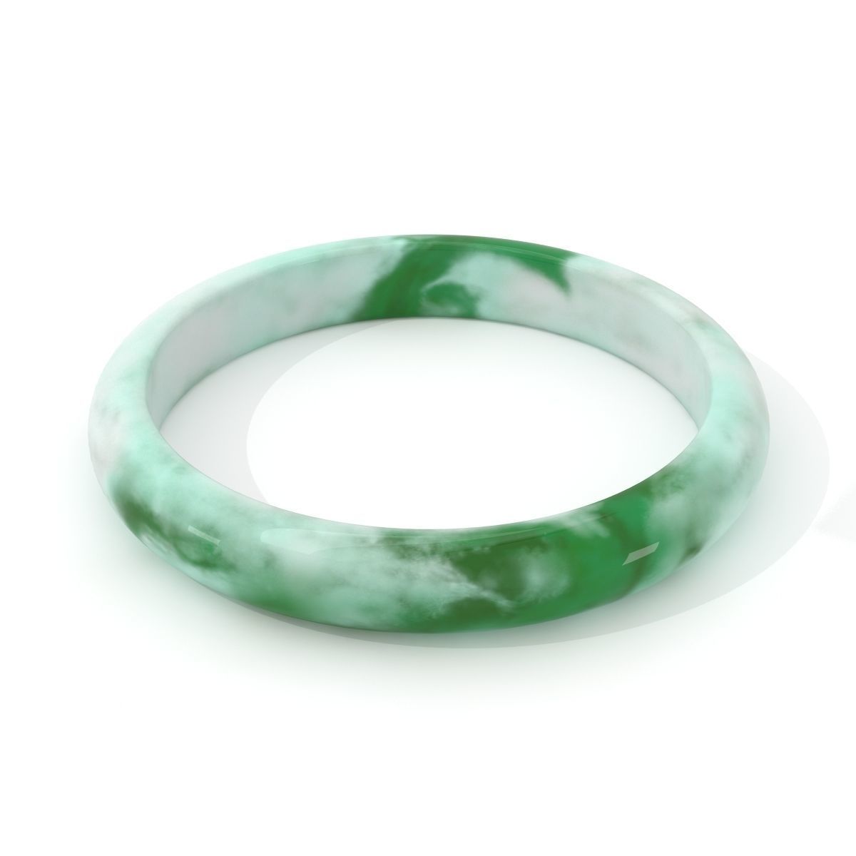Jade Bracelet Band 3D Model Collection_6