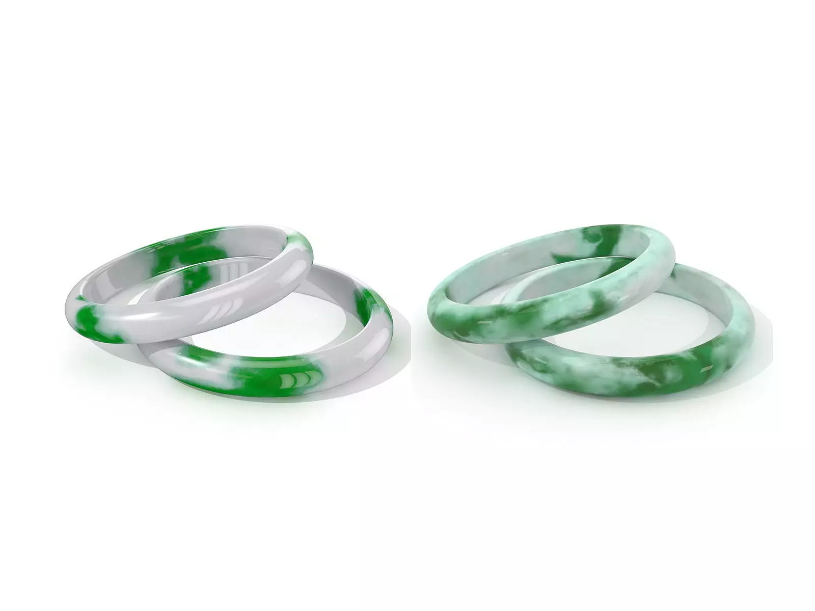 Jade Bracelet Band 3D Model Collection_0