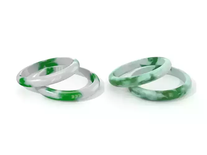 Jade Bracelet Band 3D Model Collection