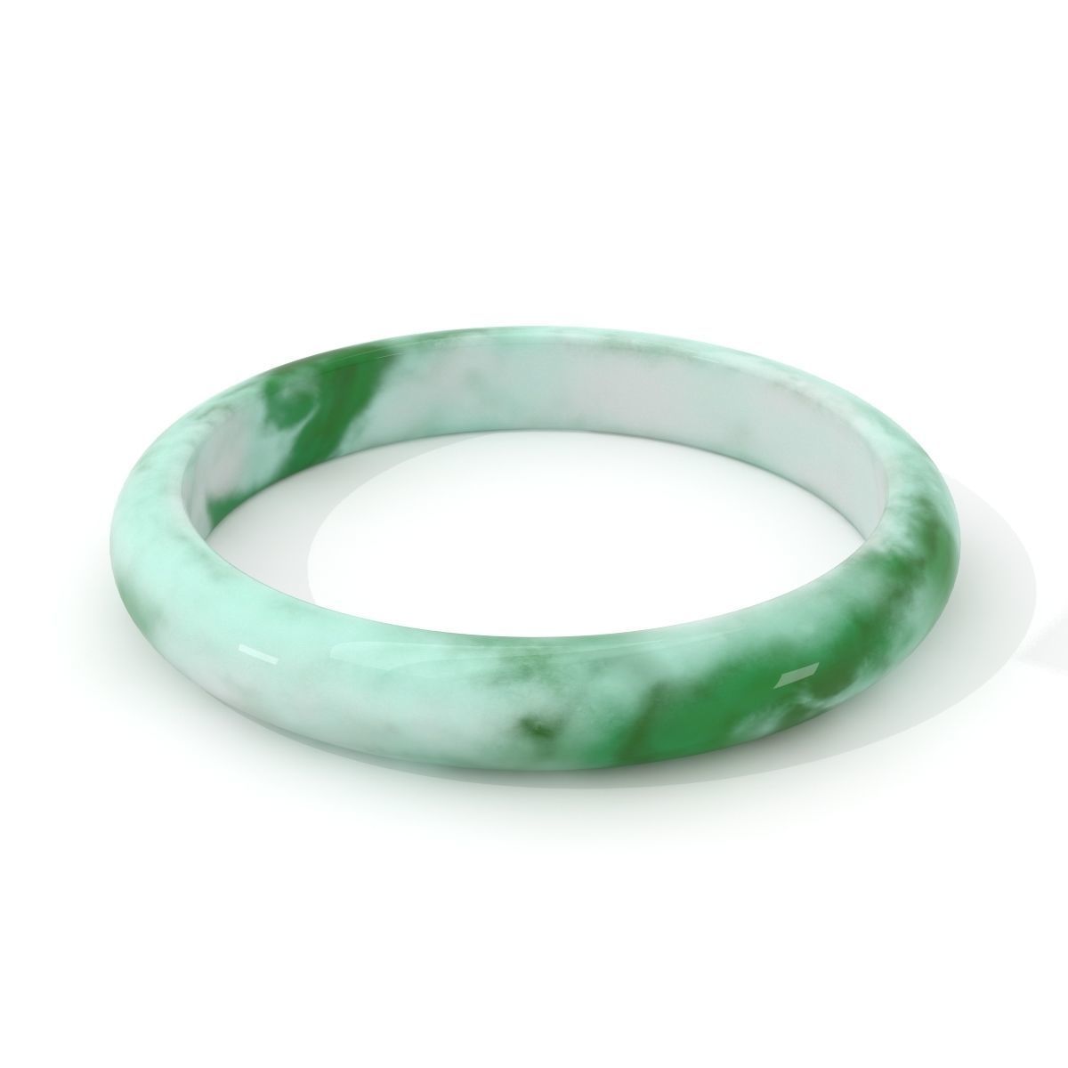 Jade Bracelet Band 3D Model Collection_5