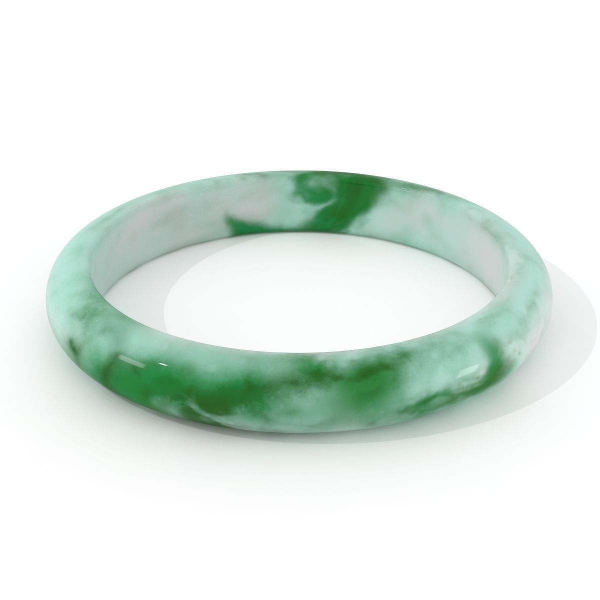 Jade Bracelet Band 3D Model Collection_4