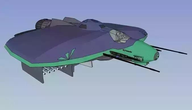 SQ Pummeler - Multirole space corvette Conqueror class 3D print model