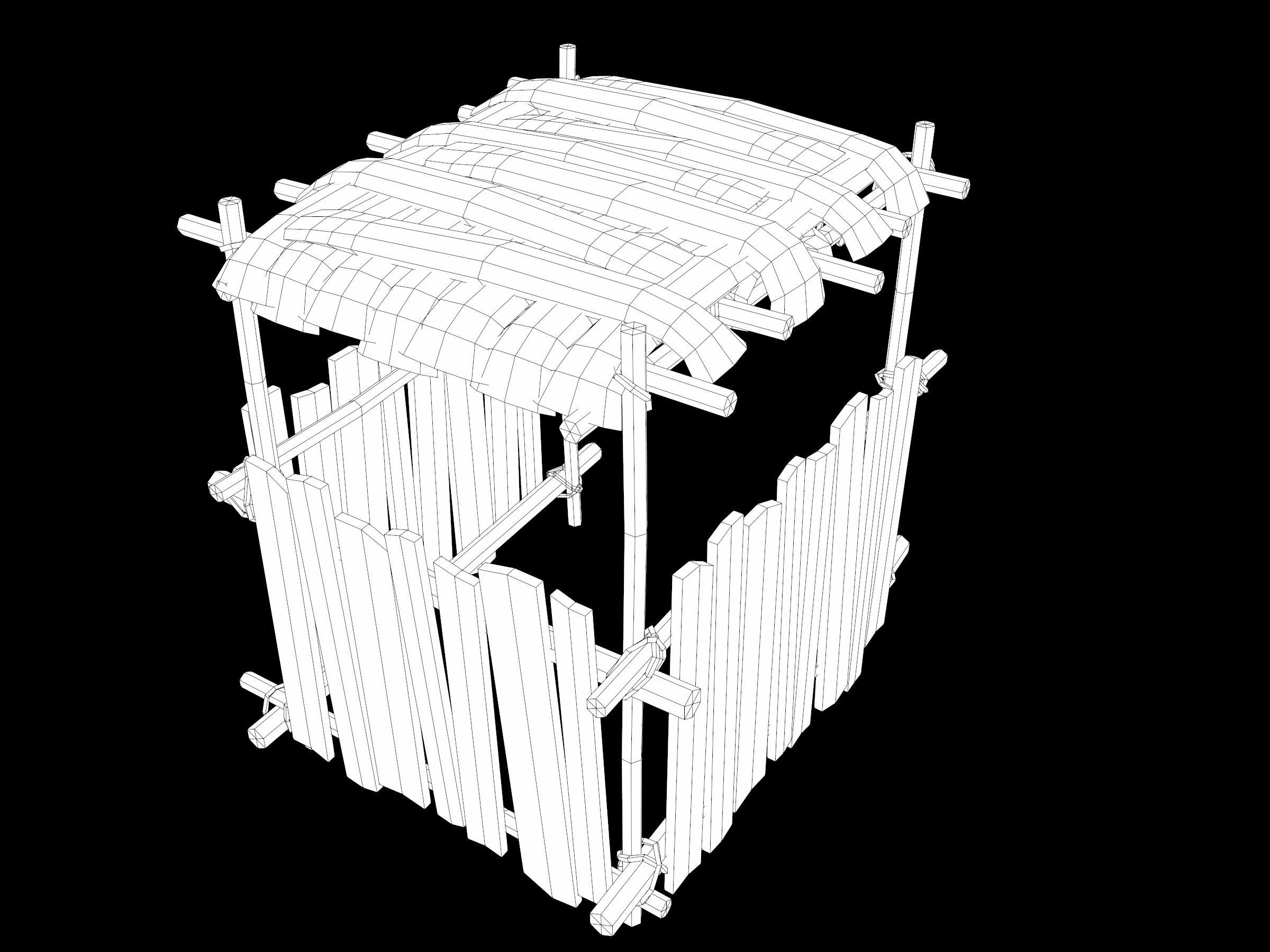 Ancient Camp Construction Kit Low-poly 3D model_74