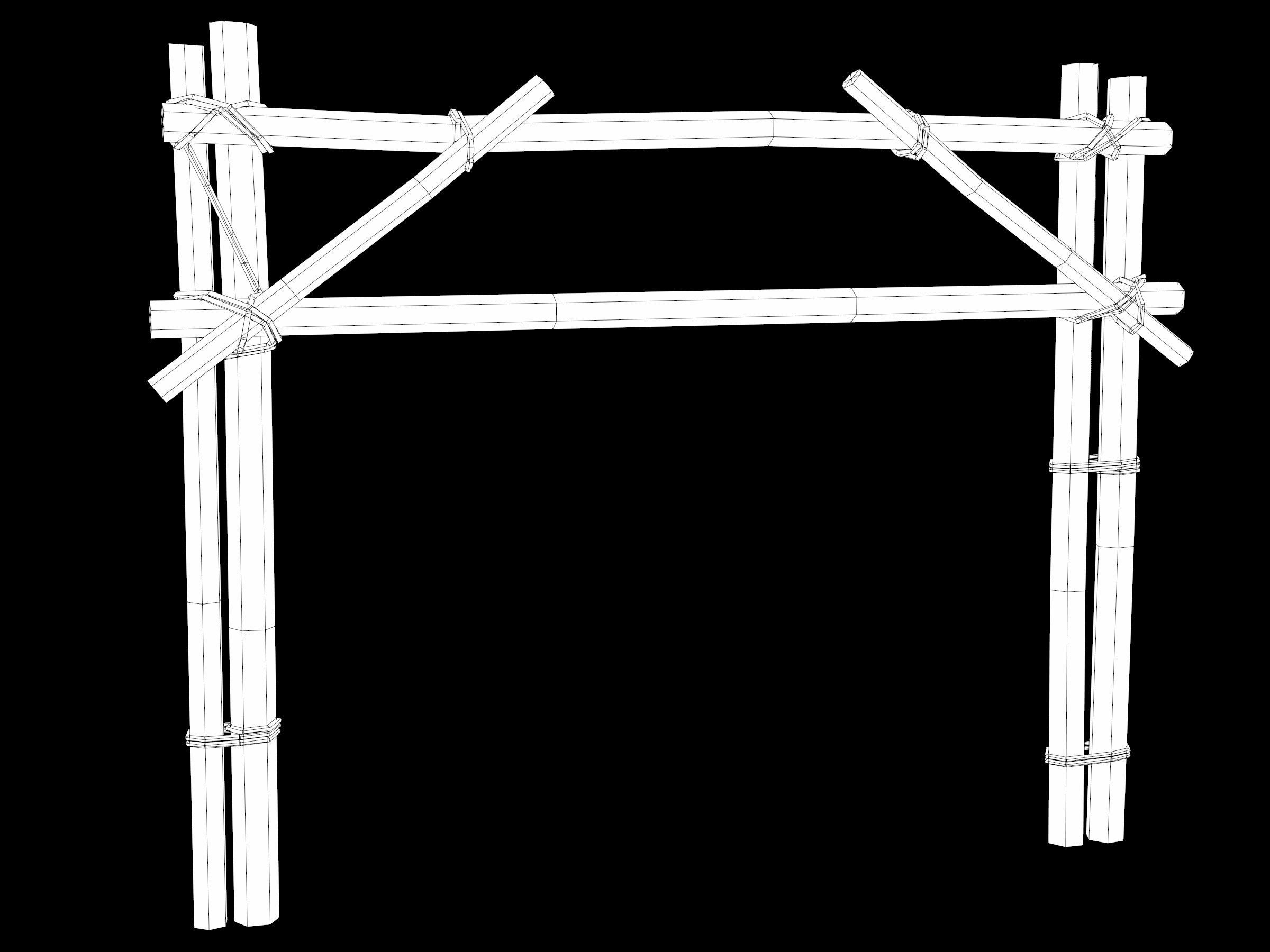 Ancient Camp Construction Kit Low-poly 3D model_58