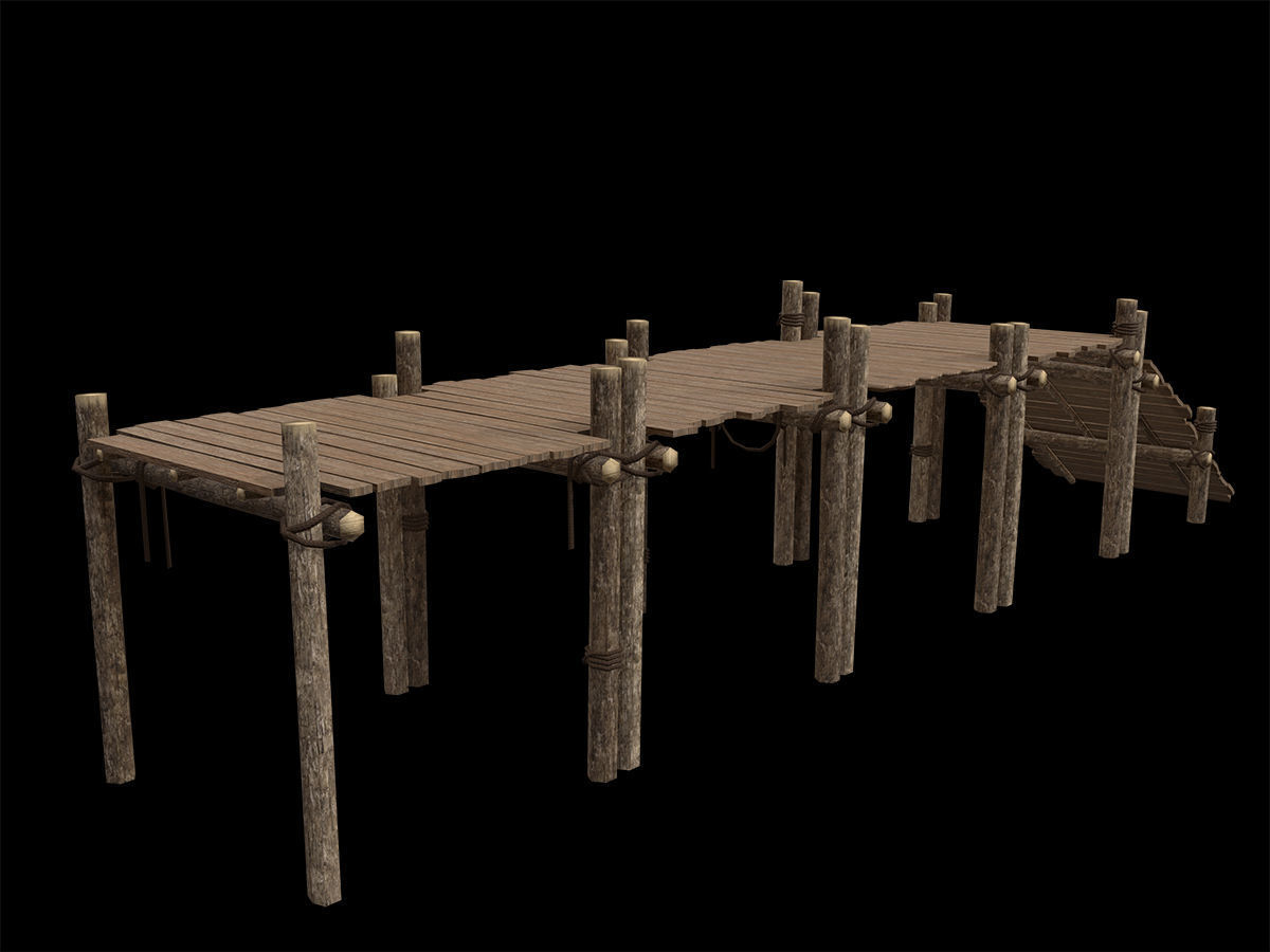 Ancient Camp Construction Kit Low-poly 3D model_16