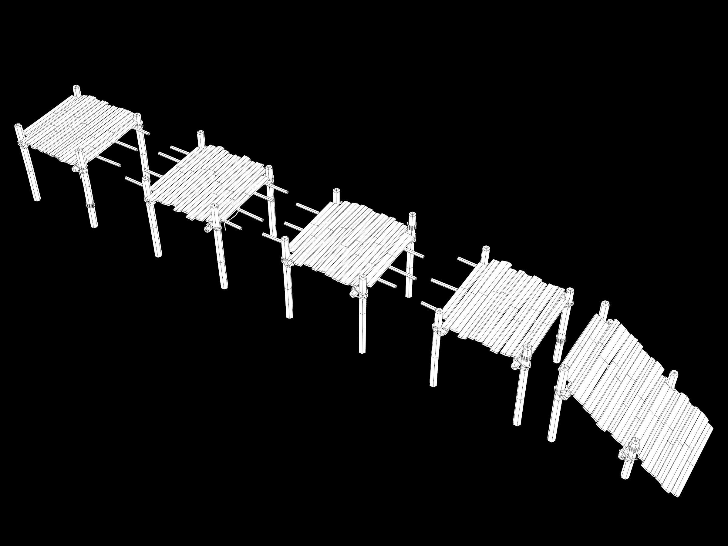 Ancient Camp Construction Kit Low-poly 3D model_69