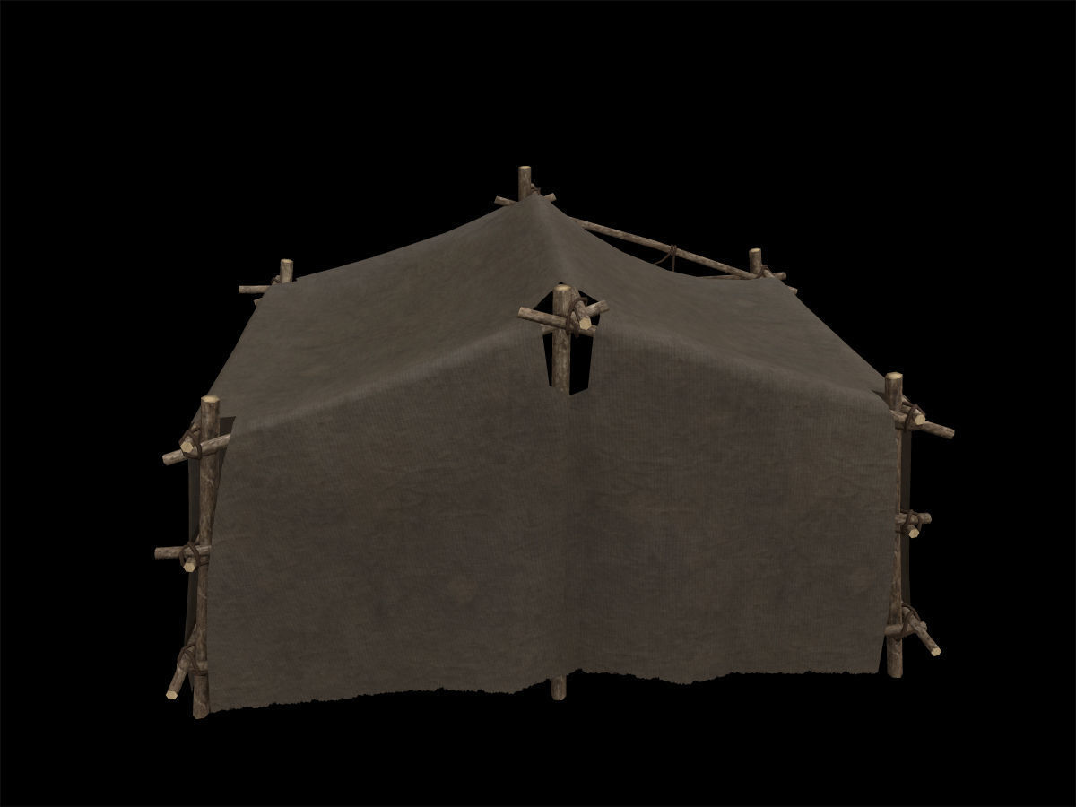 Ancient Camp Construction Kit Low-poly 3D model_26