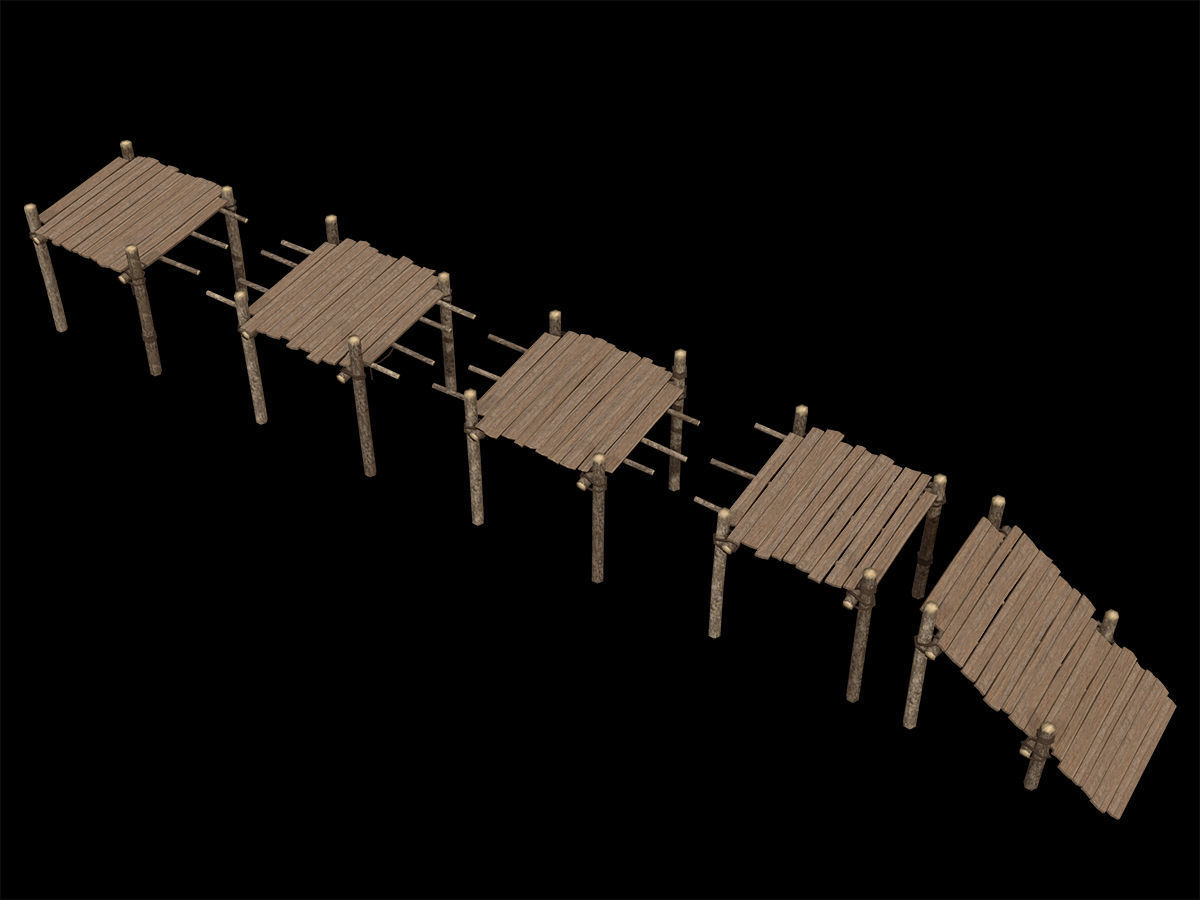 Ancient Camp Construction Kit Low-poly 3D model_14