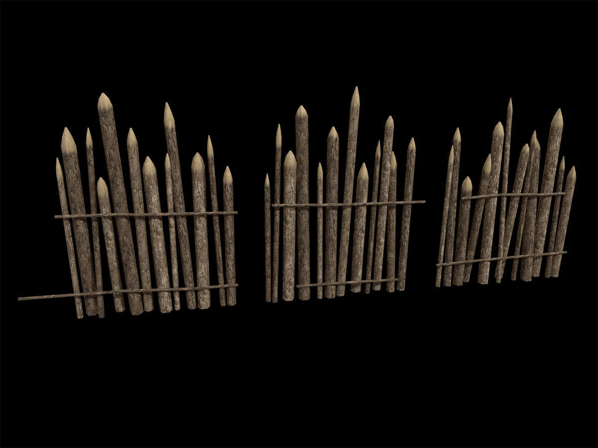 Ancient Camp Construction Kit Low-poly 3D model_2