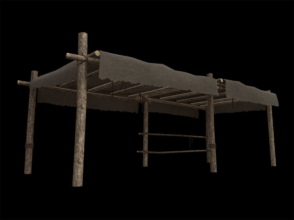 Ancient Camp Construction Kit Low-poly 3D model_35