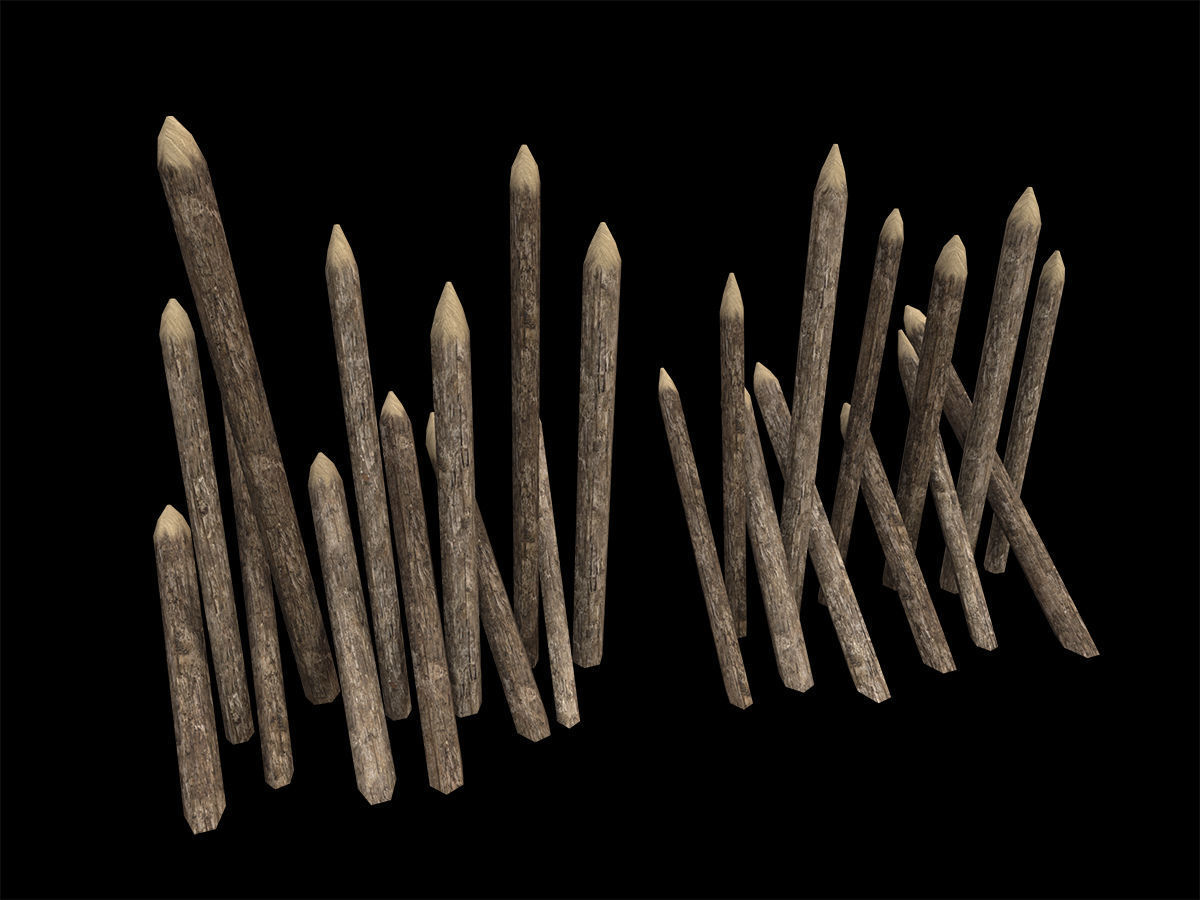Ancient Camp Construction Kit Low-poly 3D model_6