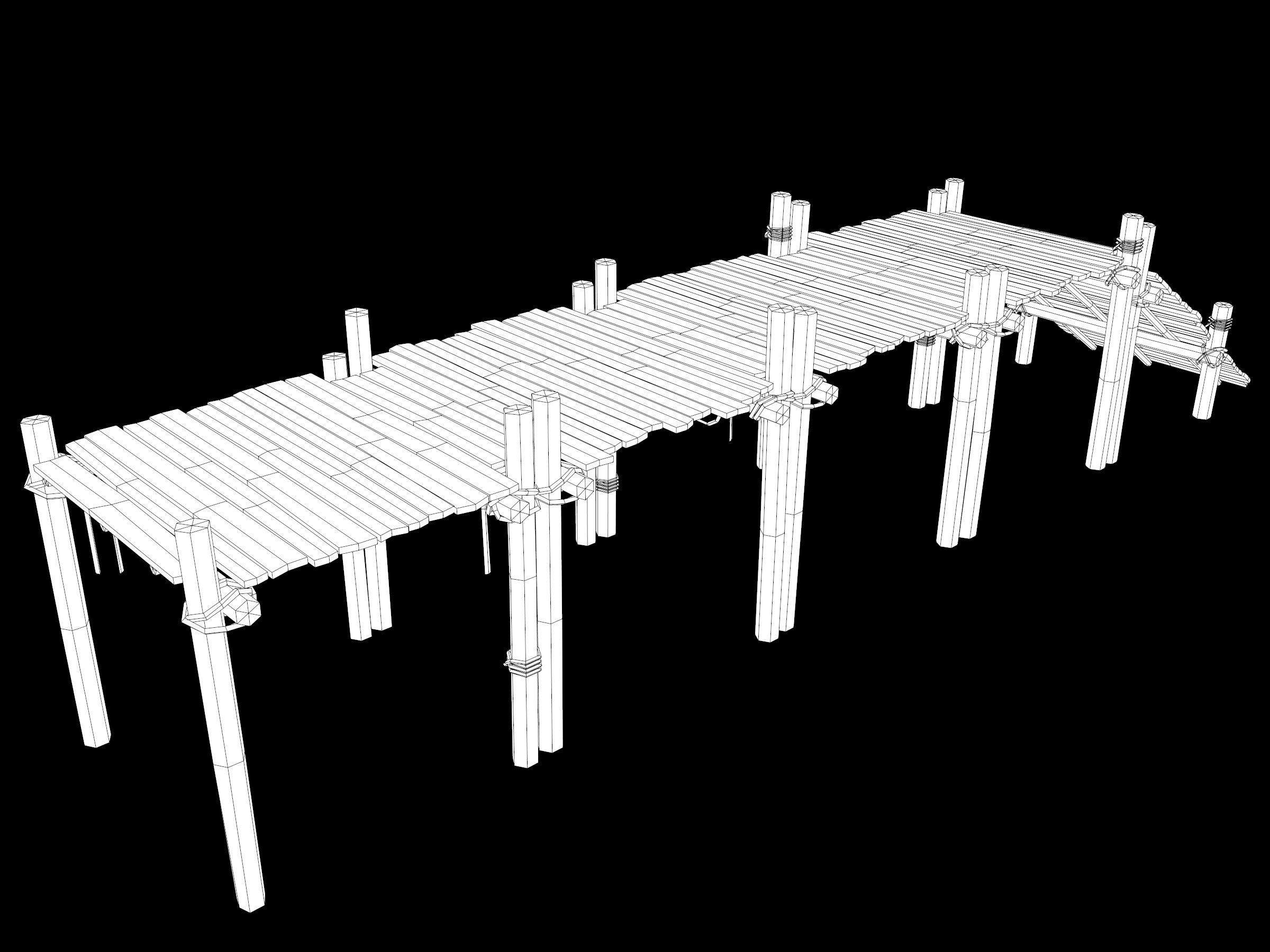 Ancient Camp Construction Kit Low-poly 3D model_70