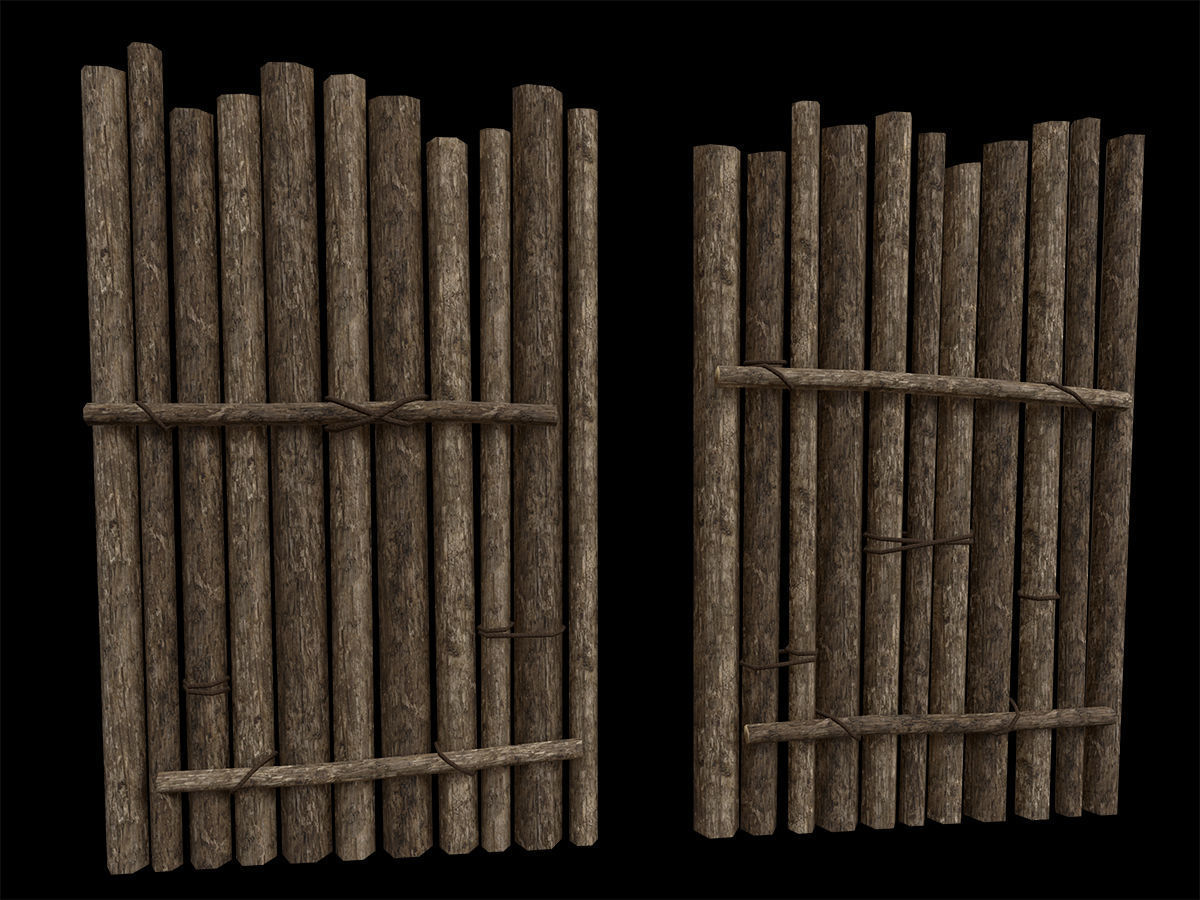 Ancient Camp Construction Kit Low-poly 3D model_5