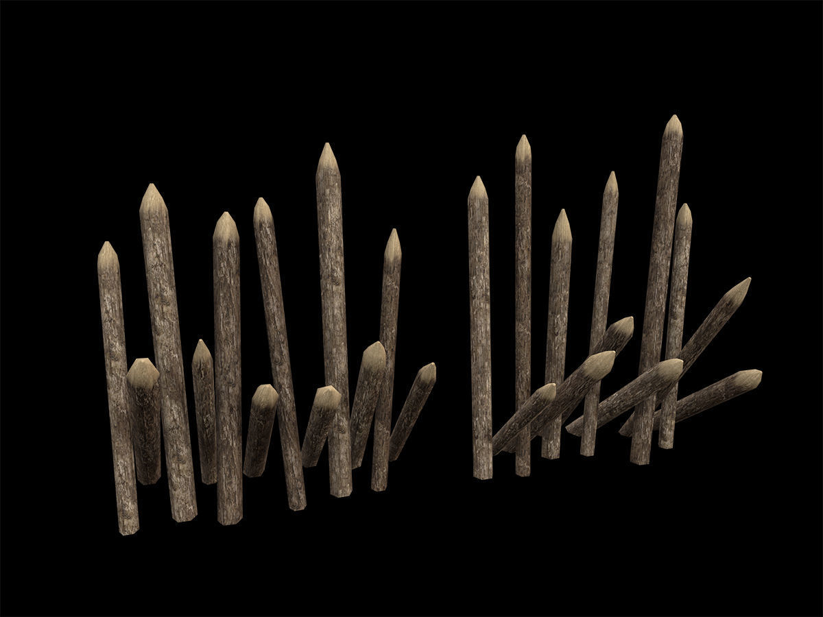 Ancient Camp Construction Kit Low-poly 3D model_7