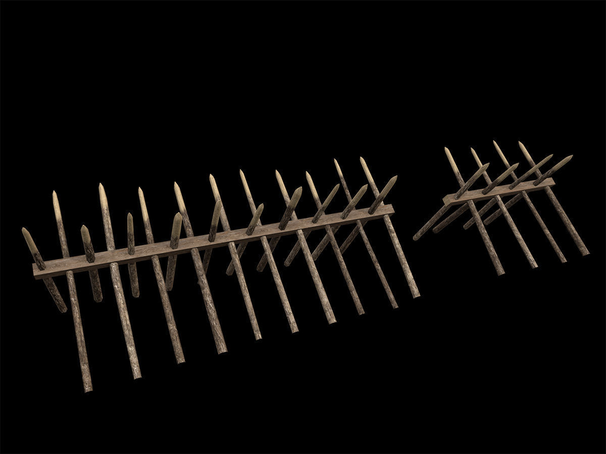Ancient Camp Construction Kit Low-poly 3D model_8