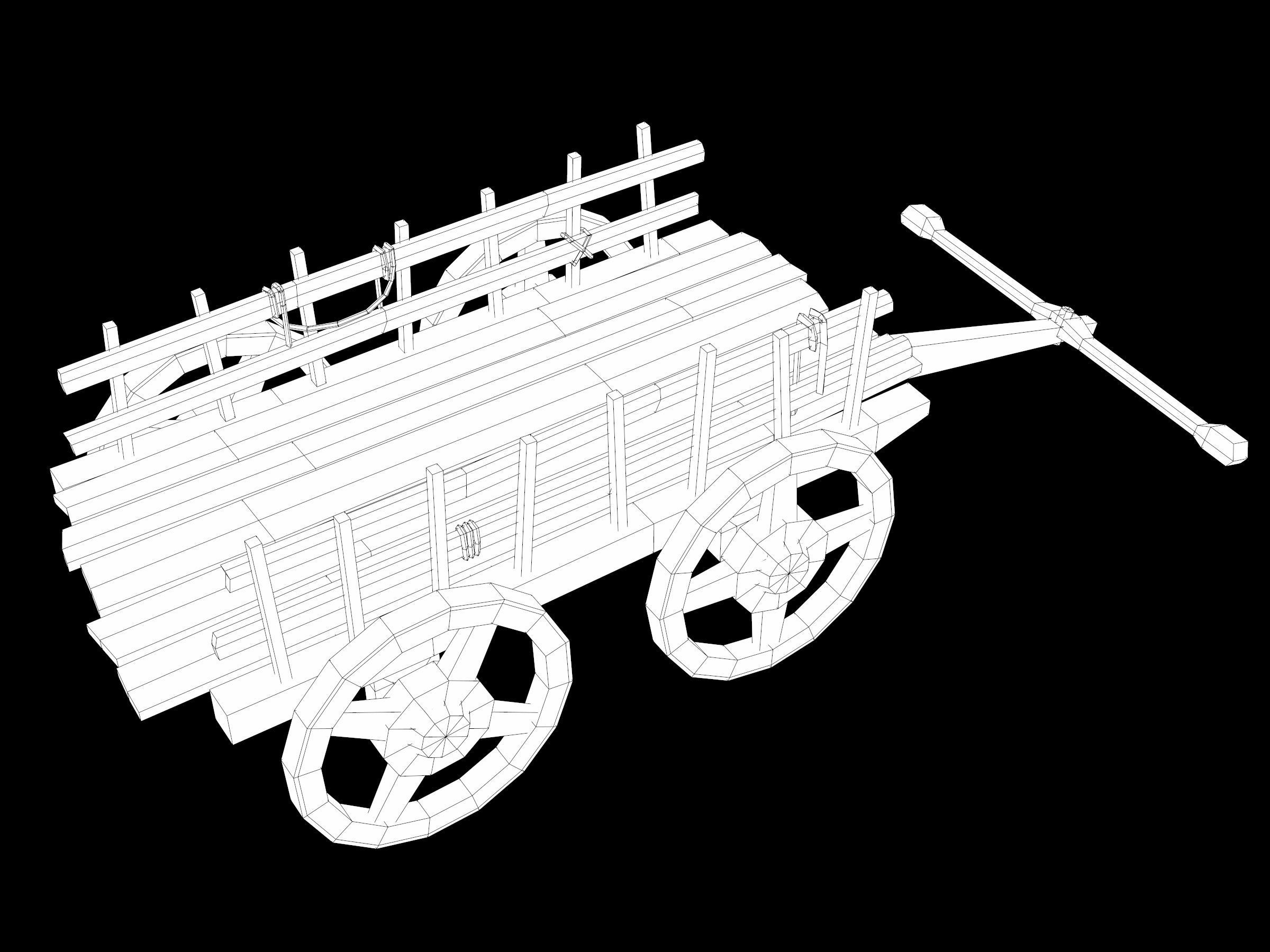Ancient Camp Construction Kit Low-poly 3D model_66