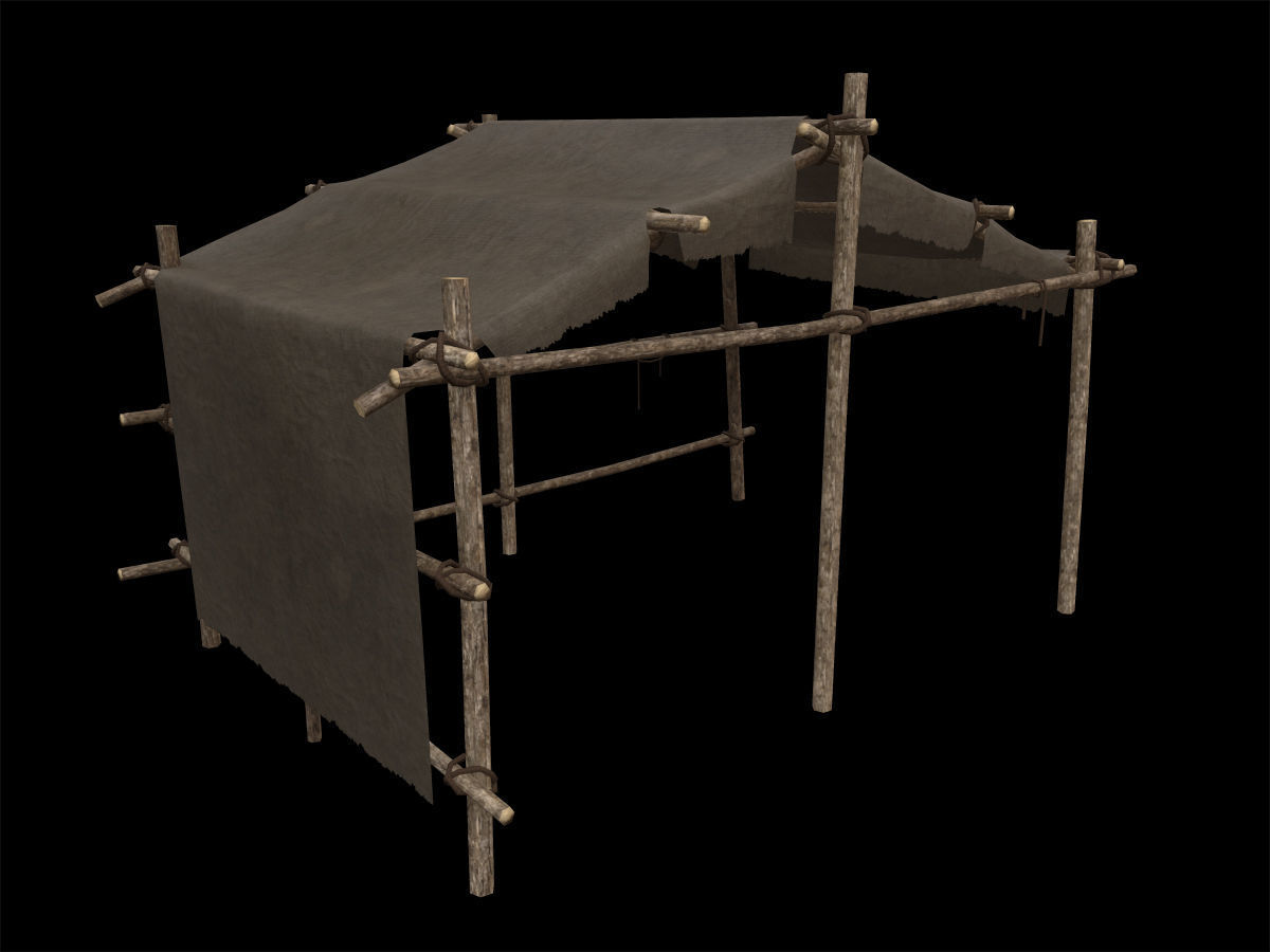 Ancient Camp Construction Kit Low-poly 3D model_30