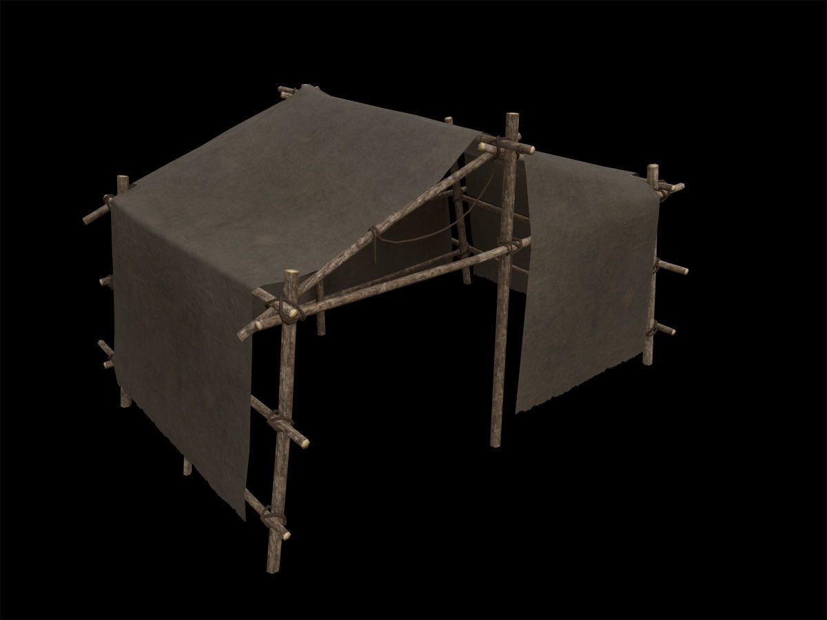 Ancient Camp Construction Kit Low-poly 3D model_24