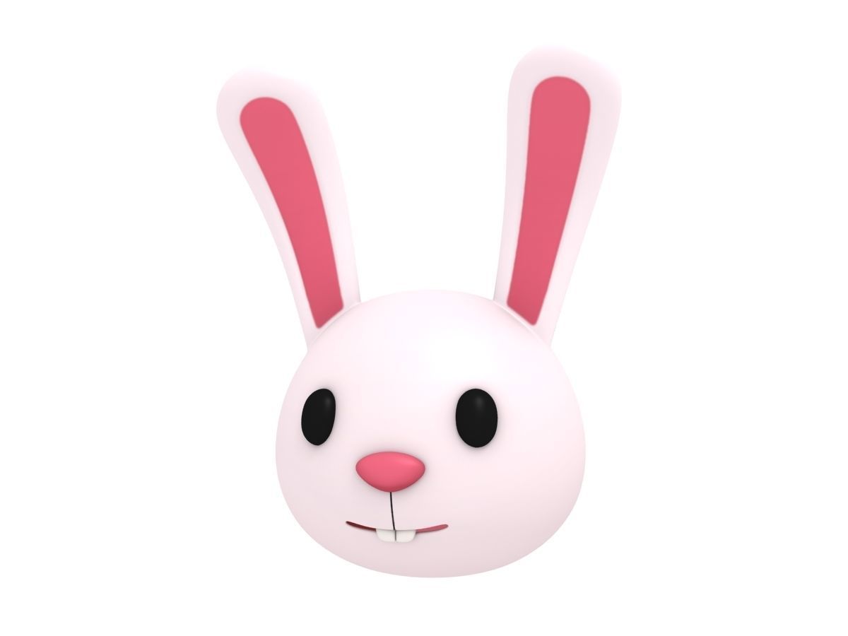 Cartoon Animal Head Pack 3D model_4