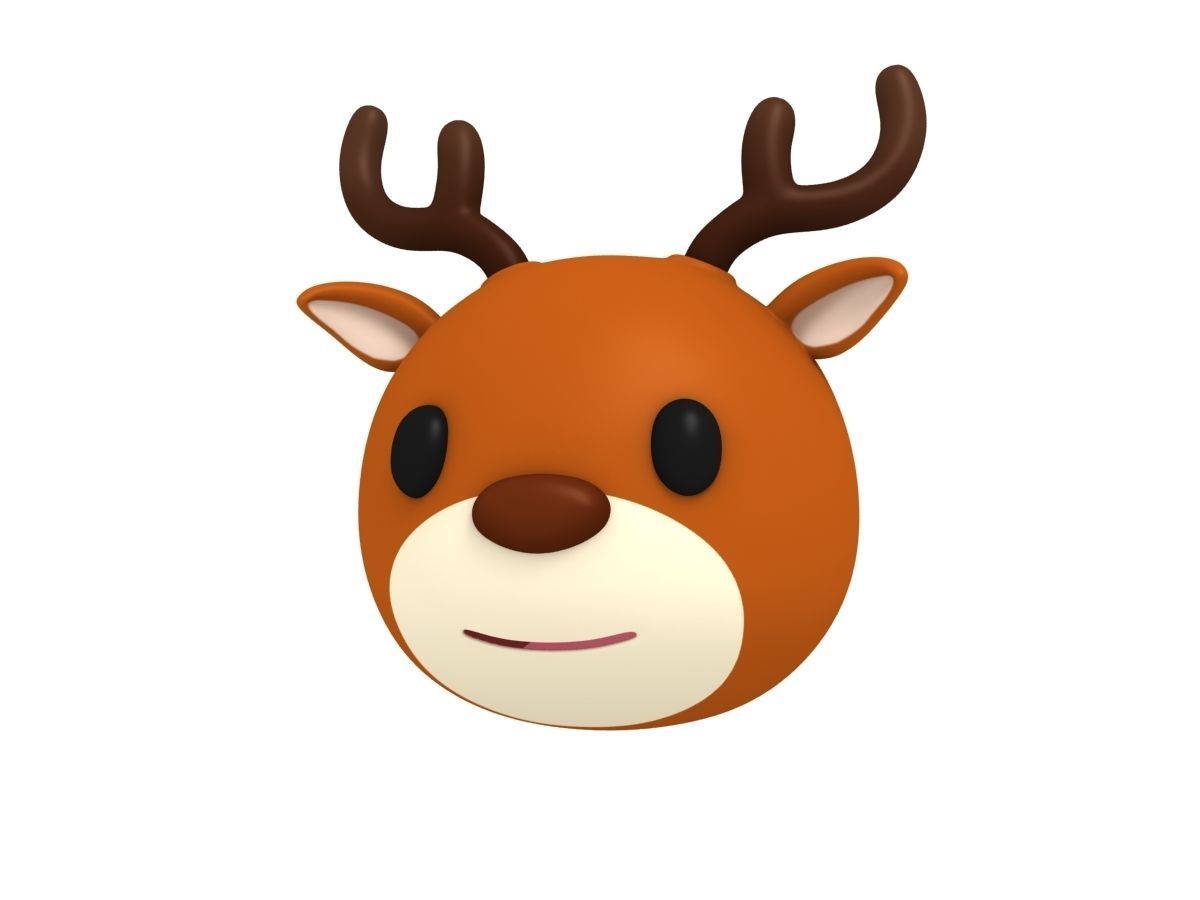 Cartoon Animal Head Pack 3D model_5