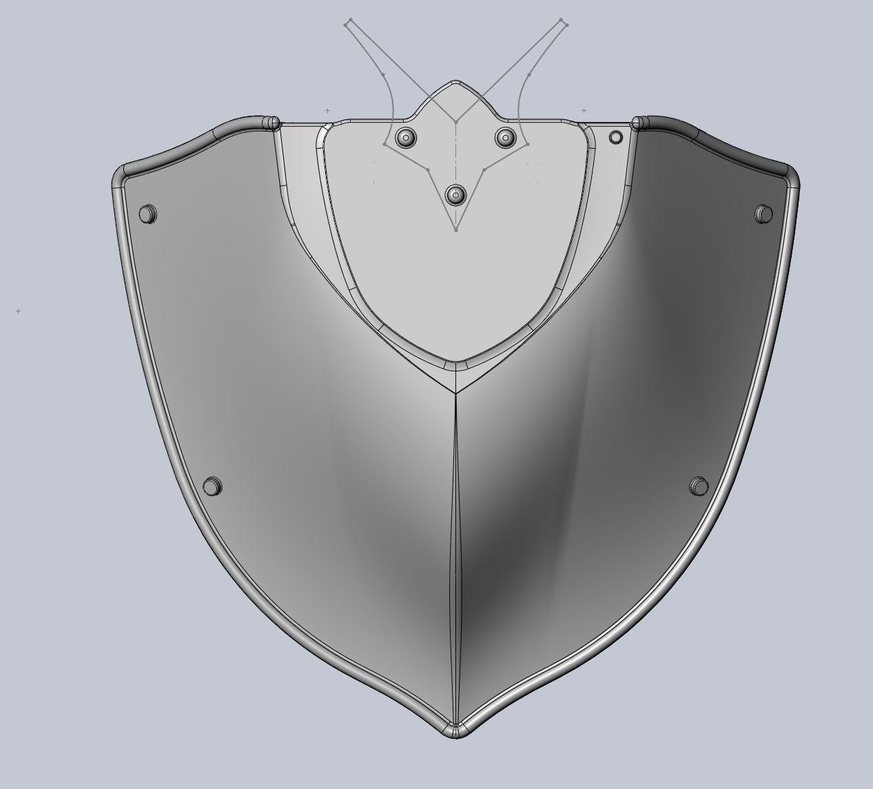 Shield Hero Armor Chestplate 3D print model_51