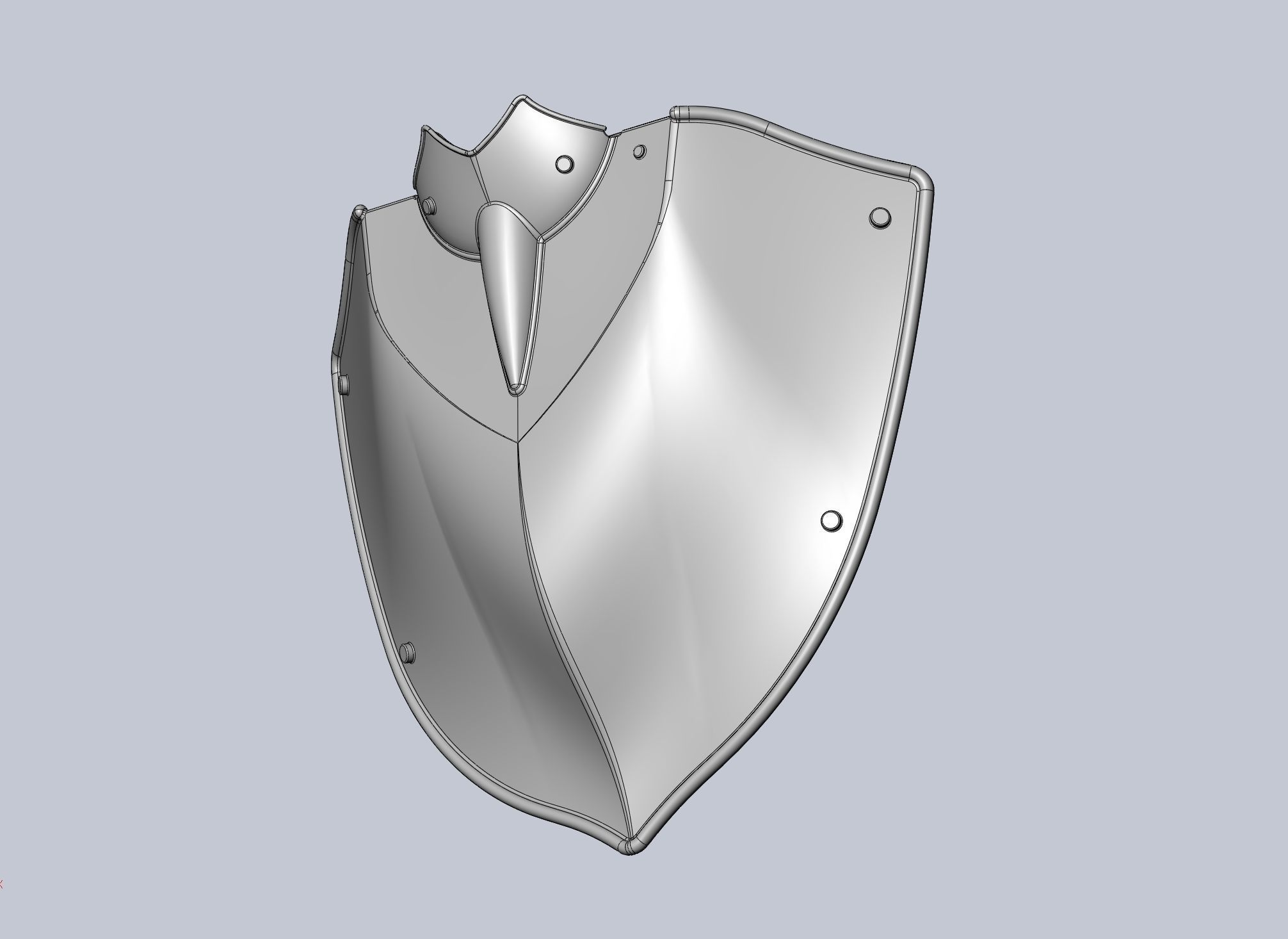Shield Hero Armor Chestplate 3D print model_13