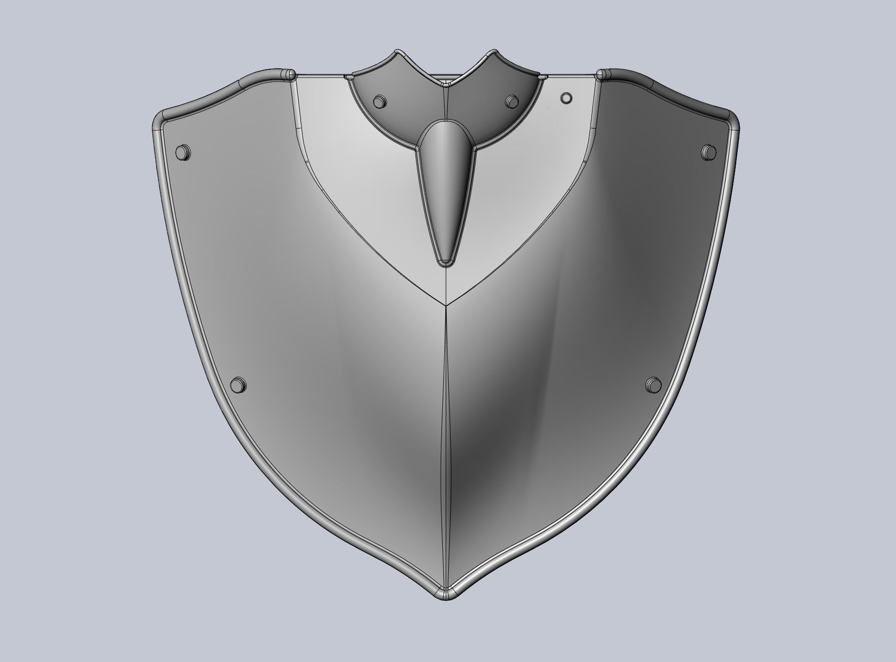 Shield Hero Armor Chestplate 3D print model_4