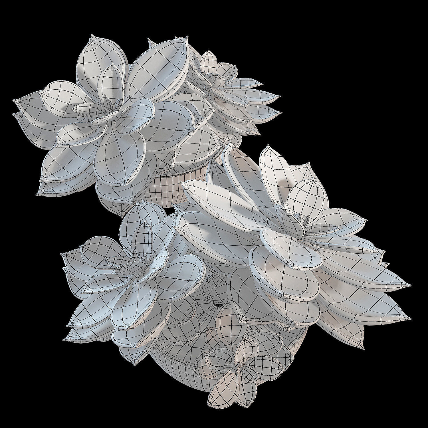 Set of plants 01 3D model_4