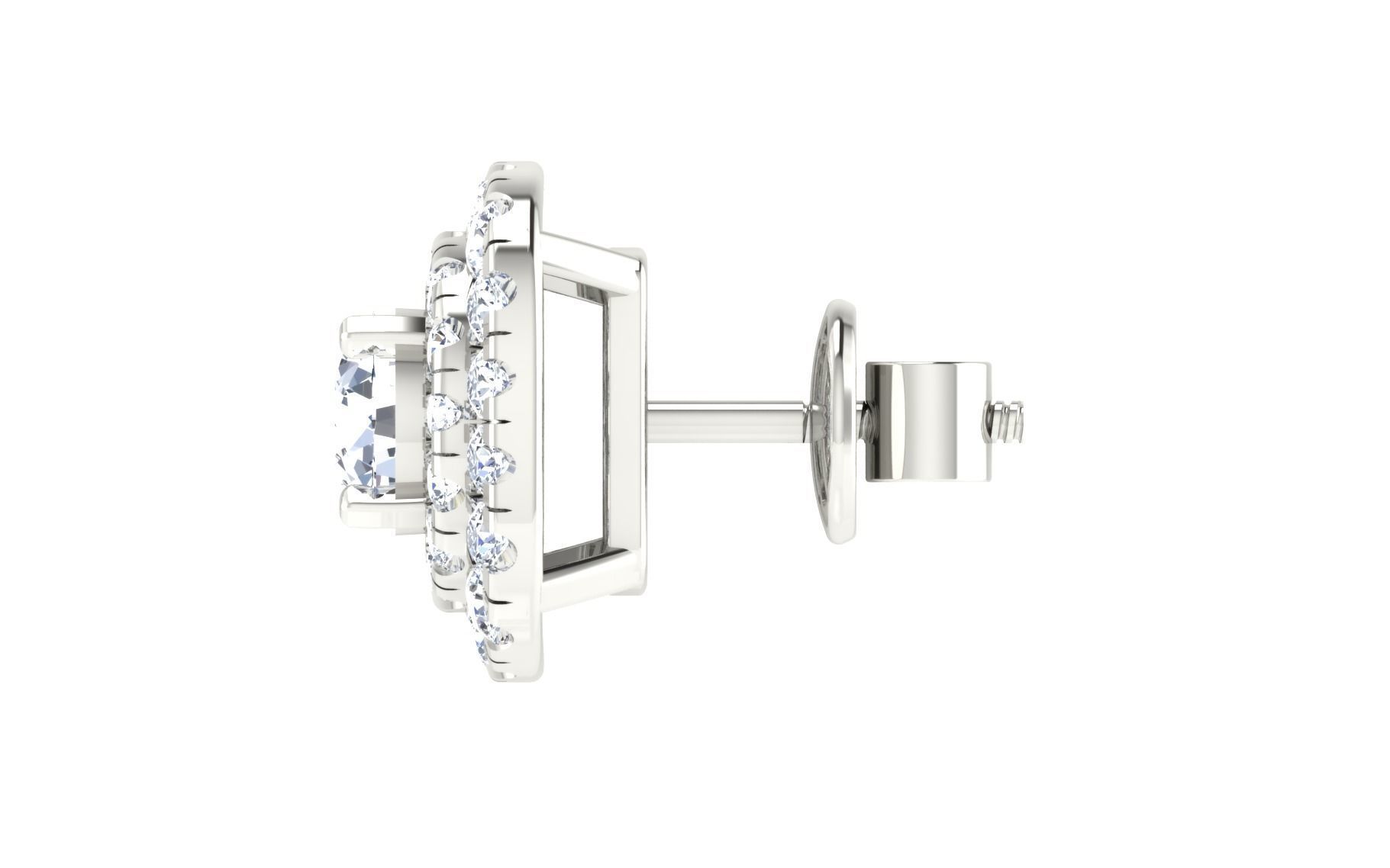 Solitaire pendant-earrings set 3dm stl render detail 3D print 3D print model_24