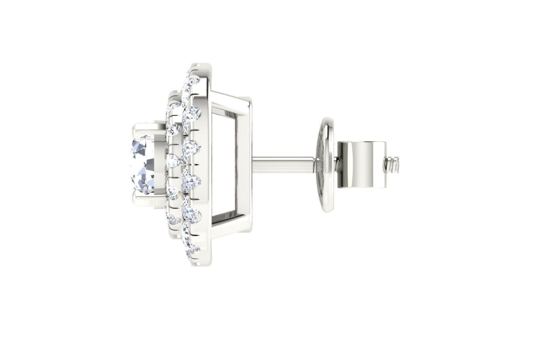 Solitaire pendant-earrings set 3dm stl render detail 3D print 3D print model_17