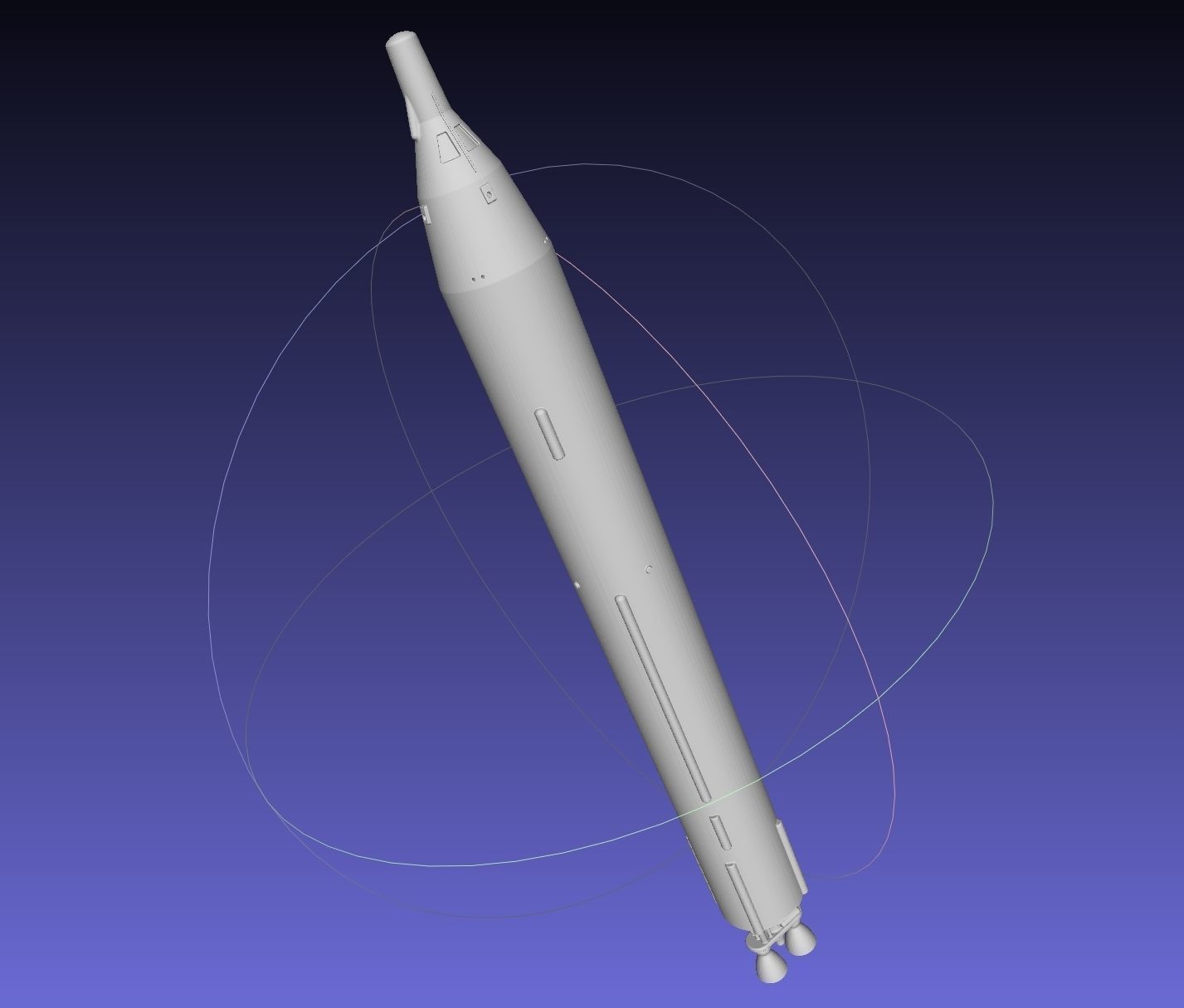 Titan II GLV Gemini Basic Rocket Model 3D print model_16