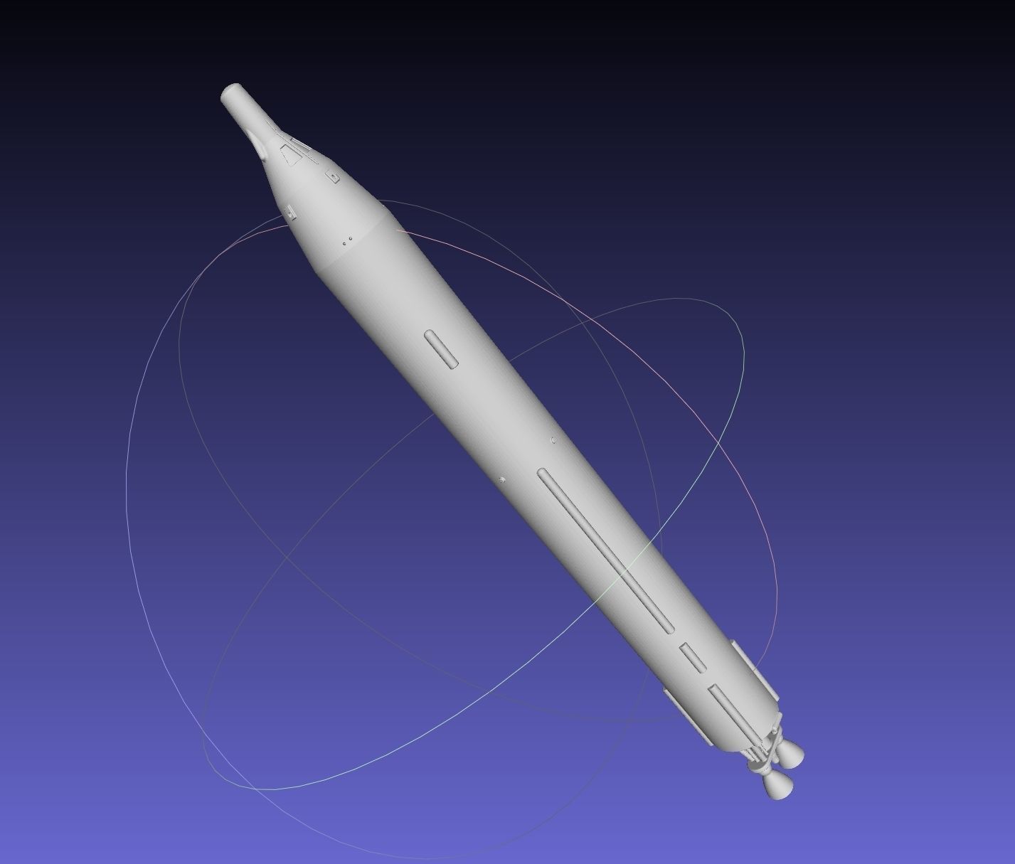 Titan II GLV Gemini Basic Rocket Model 3D print model_19
