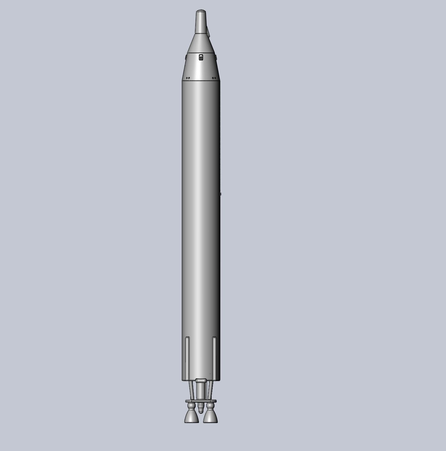 Titan II GLV Gemini Basic Rocket Model 3D print model_22