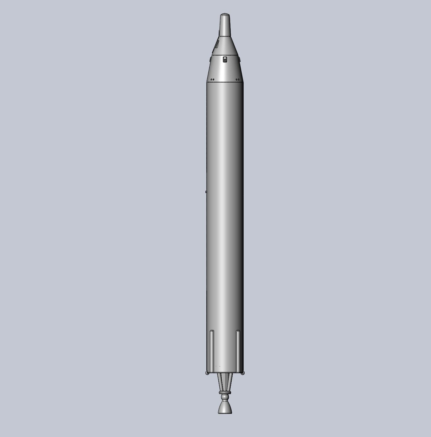 Titan II GLV Gemini Basic Rocket Model 3D print model_14