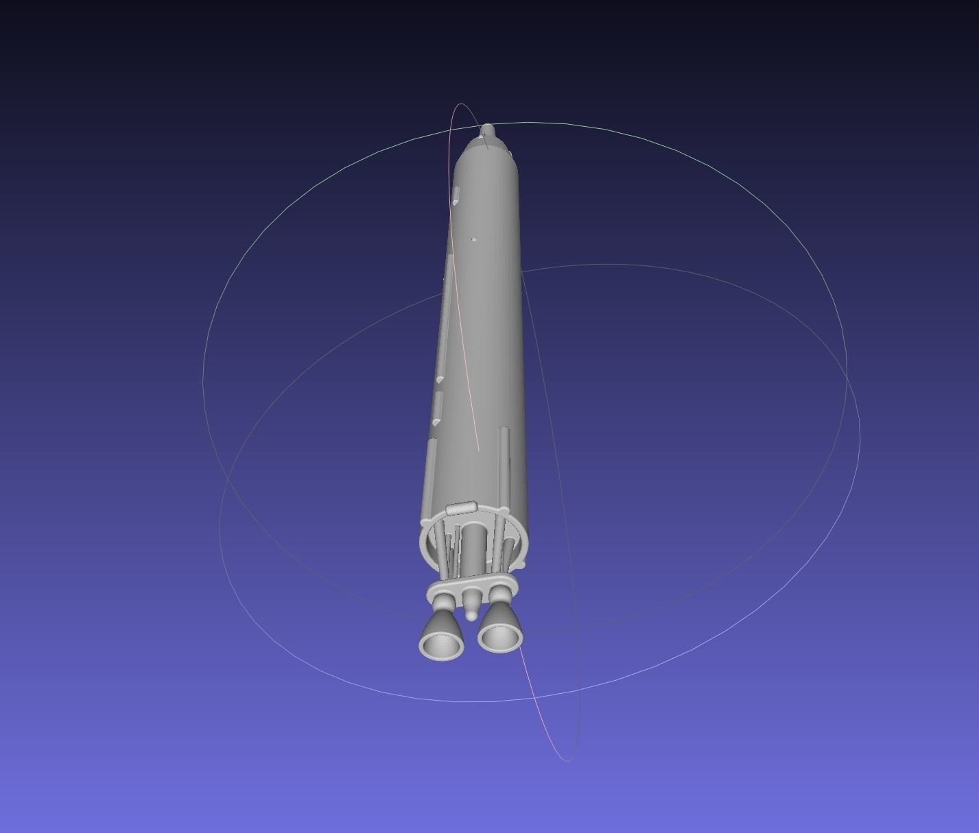 Titan II GLV Gemini Basic Rocket Model 3D print model_24