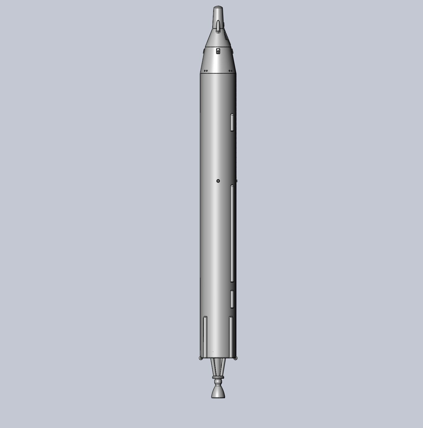 Titan II GLV Gemini Basic Rocket Model 3D print model_26