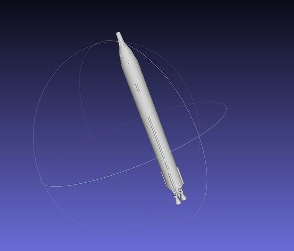 Titan II GLV Gemini Basic Rocket Model 3D print model