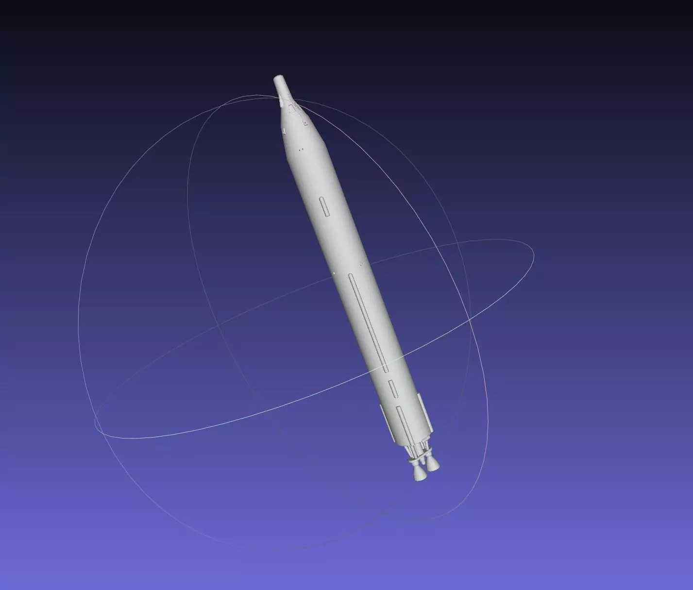 Titan II GLV Gemini Basic Rocket Model 3D print model_0