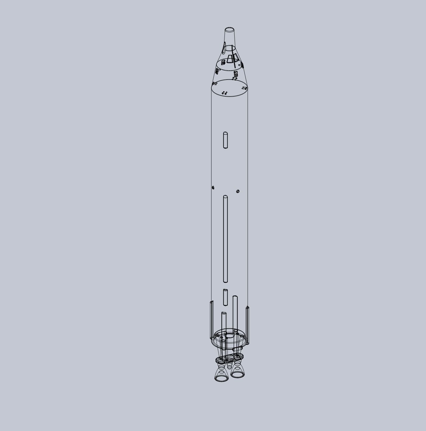 Titan II GLV Gemini Basic Rocket Model 3D print model_3