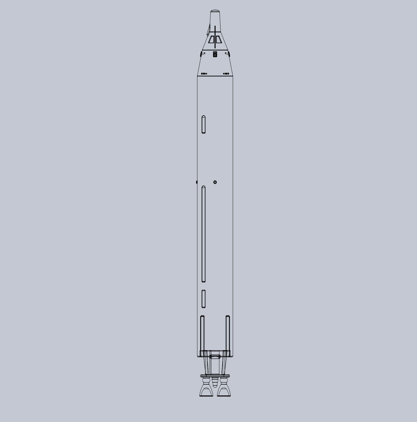 Titan II GLV Gemini Basic Rocket Model 3D print model_30