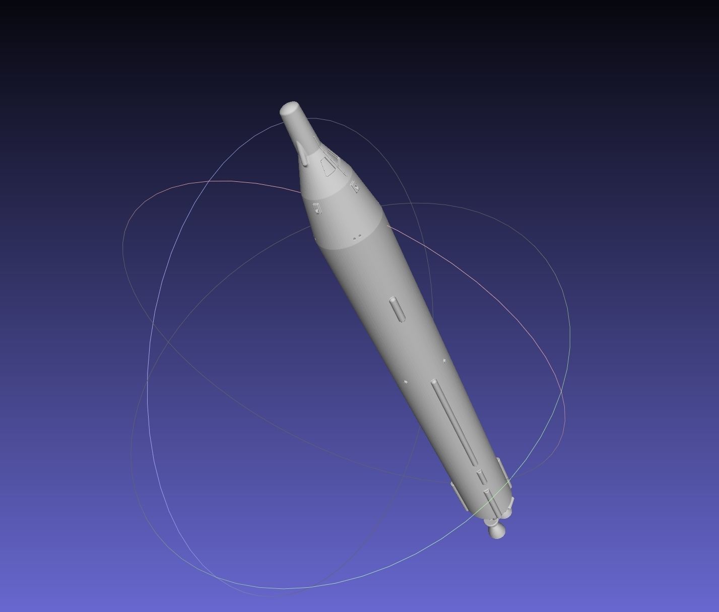Titan II GLV Gemini Basic Rocket Model 3D print model_2