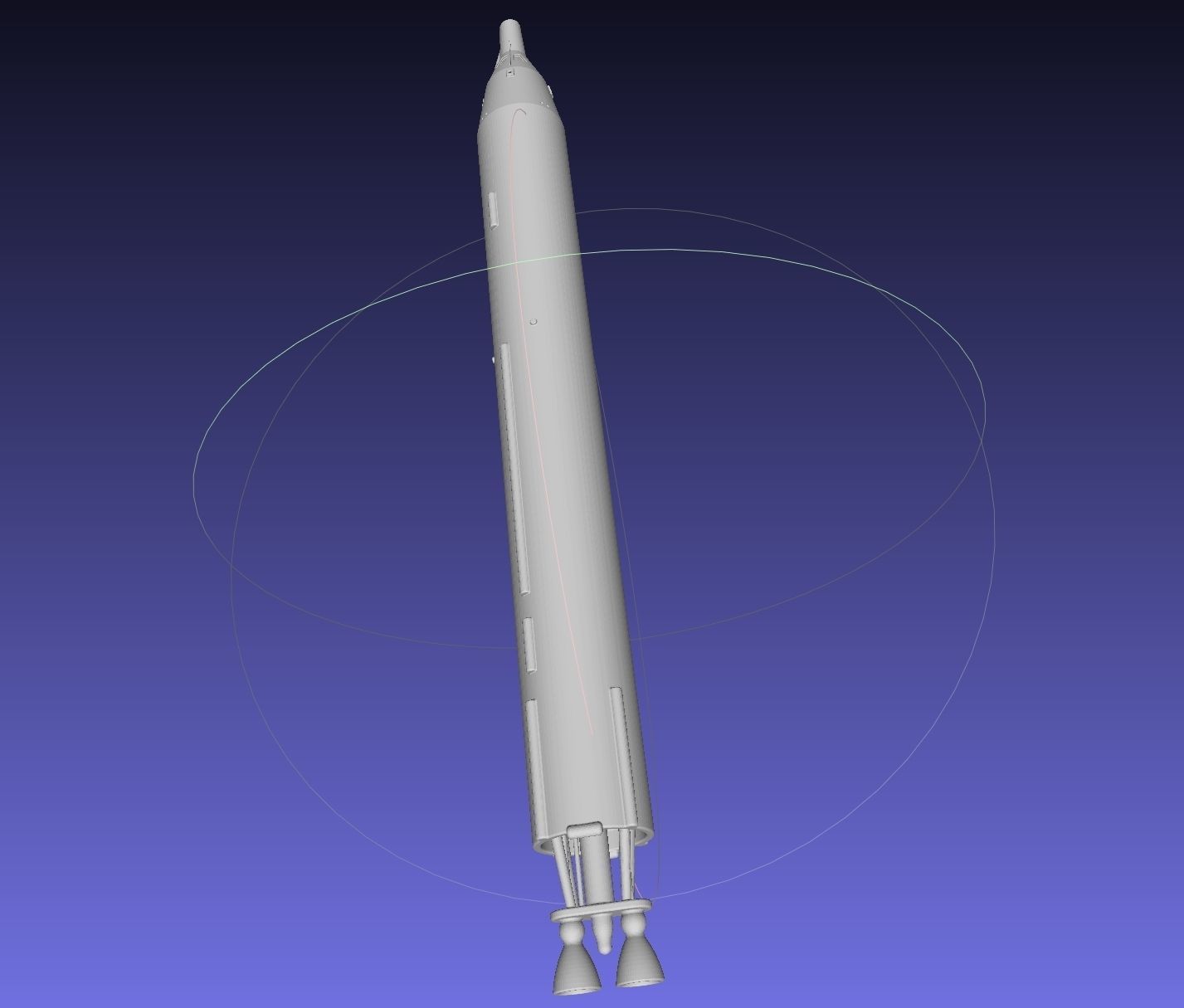 Titan II GLV Gemini Basic Rocket Model 3D print model_23