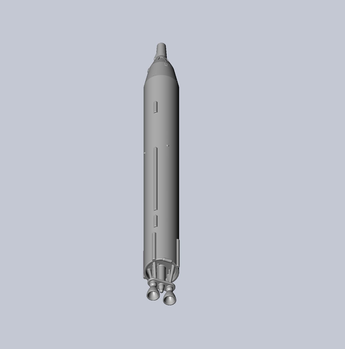 Titan II GLV Gemini Basic Rocket Model 3D print model_7