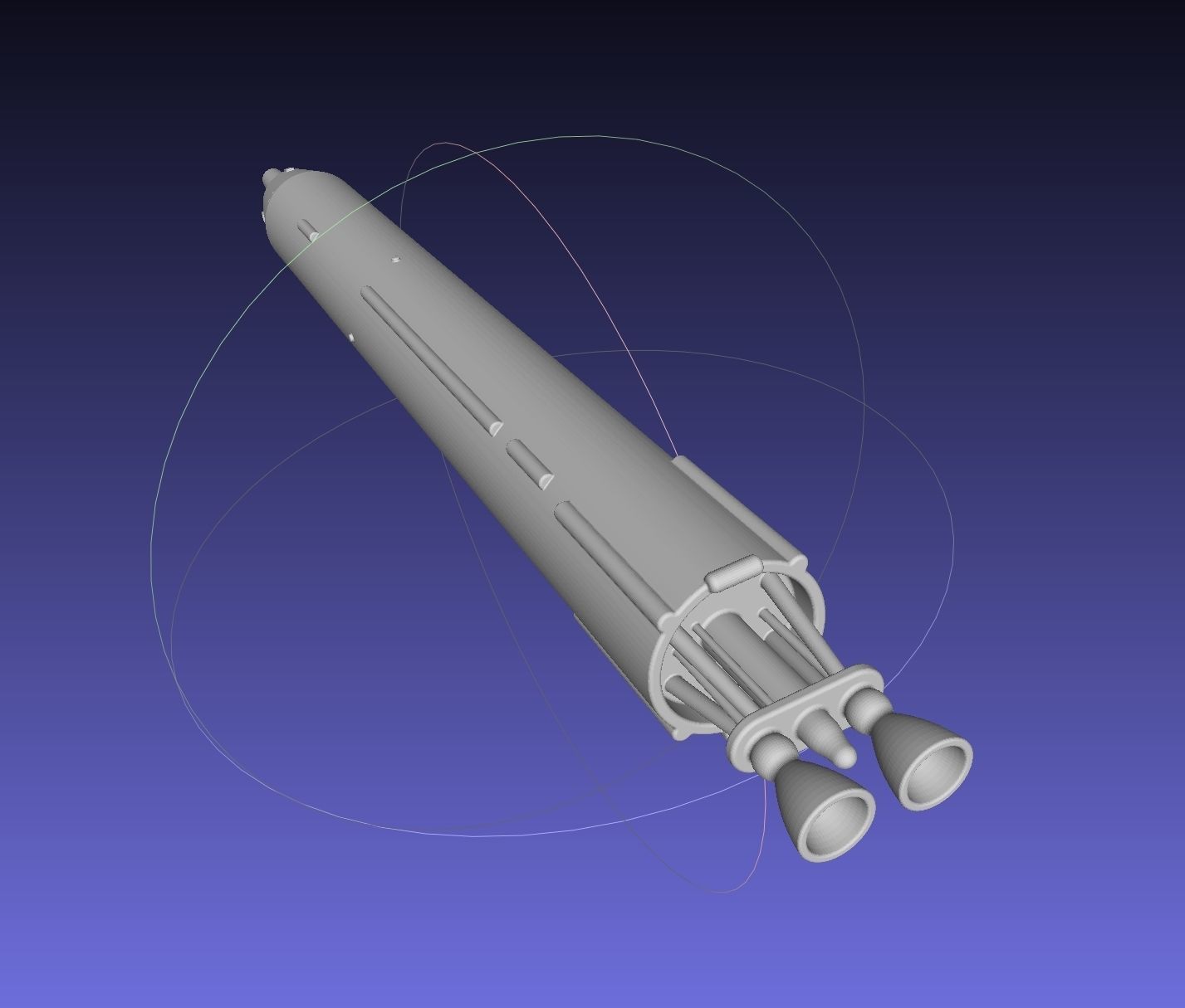 Titan II GLV Gemini Basic Rocket Model 3D print model_15