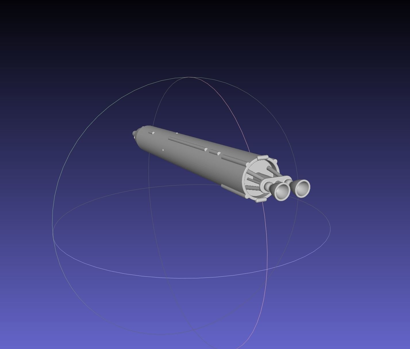 Titan II GLV Gemini Basic Rocket Model 3D print model_20