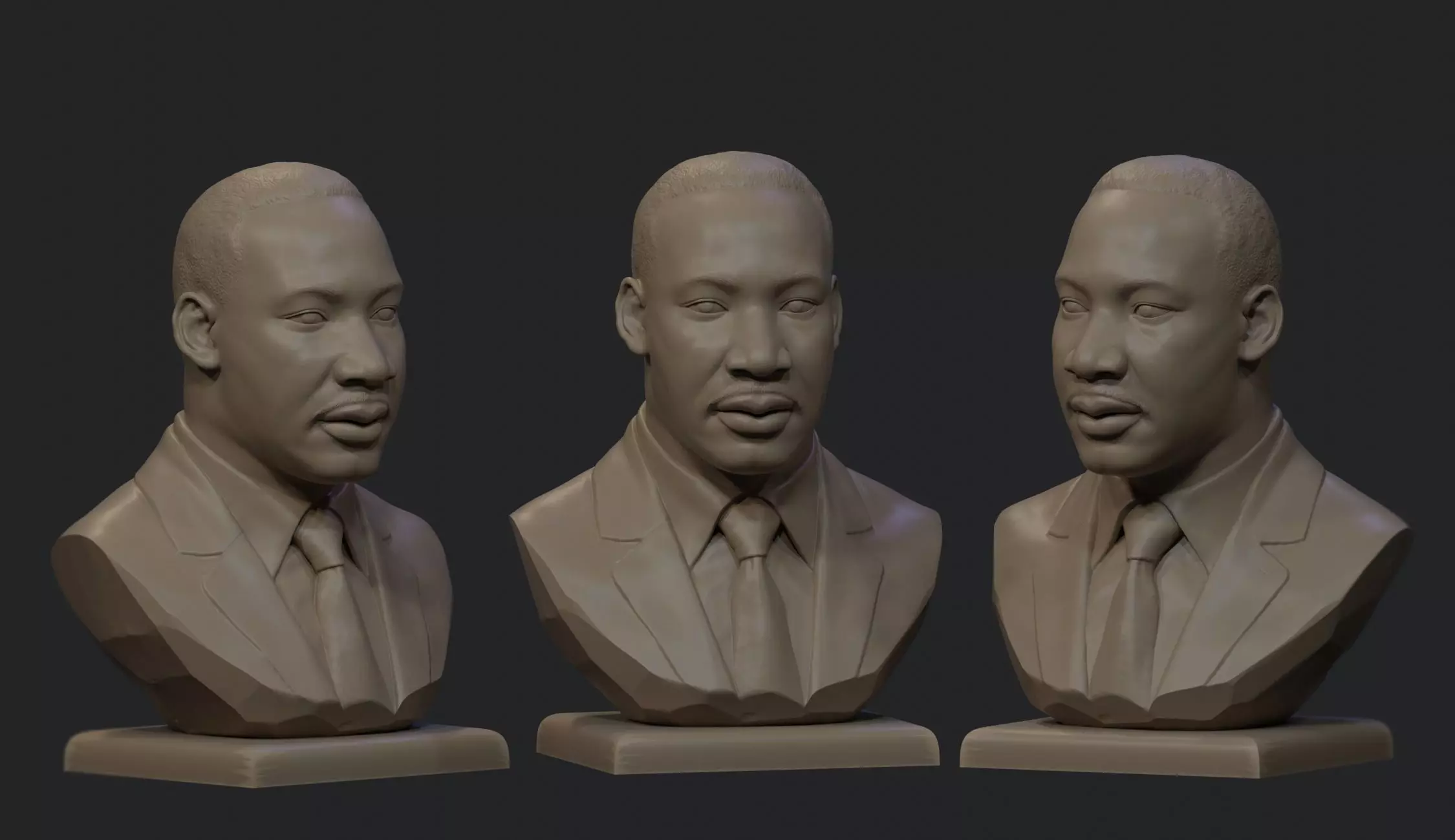 Martin Luther King Jr 3D print model_0