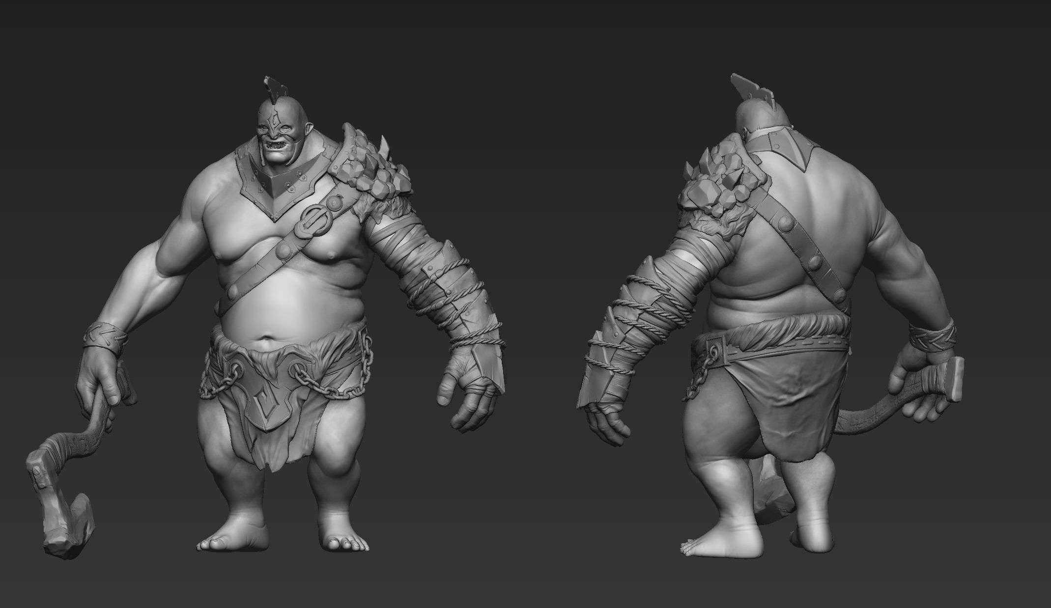 Troll Zbrush 3D model_5