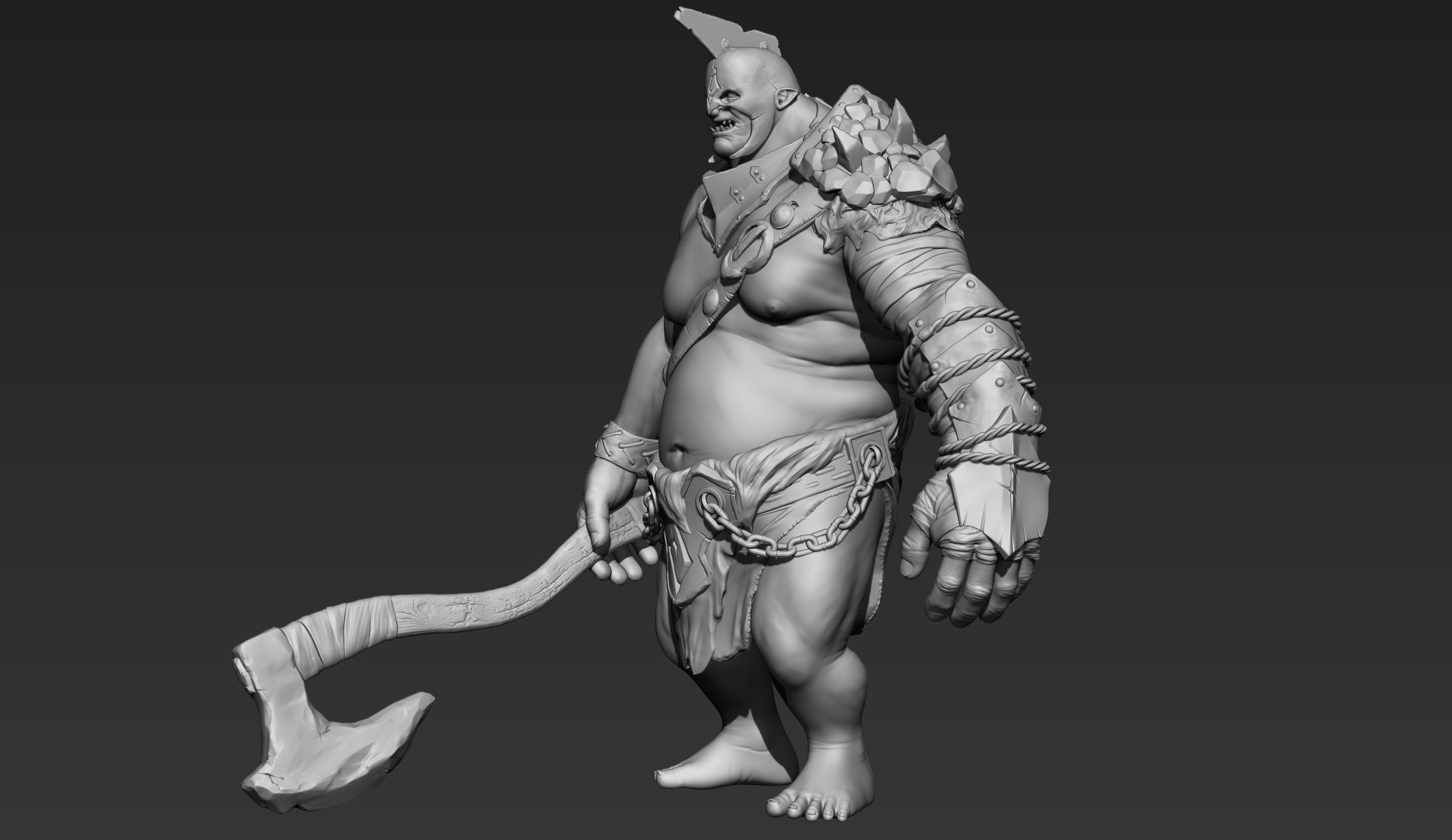 Troll Zbrush 3D model_4