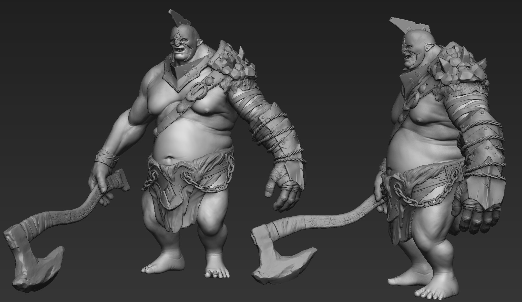 Troll Zbrush 3D model_12