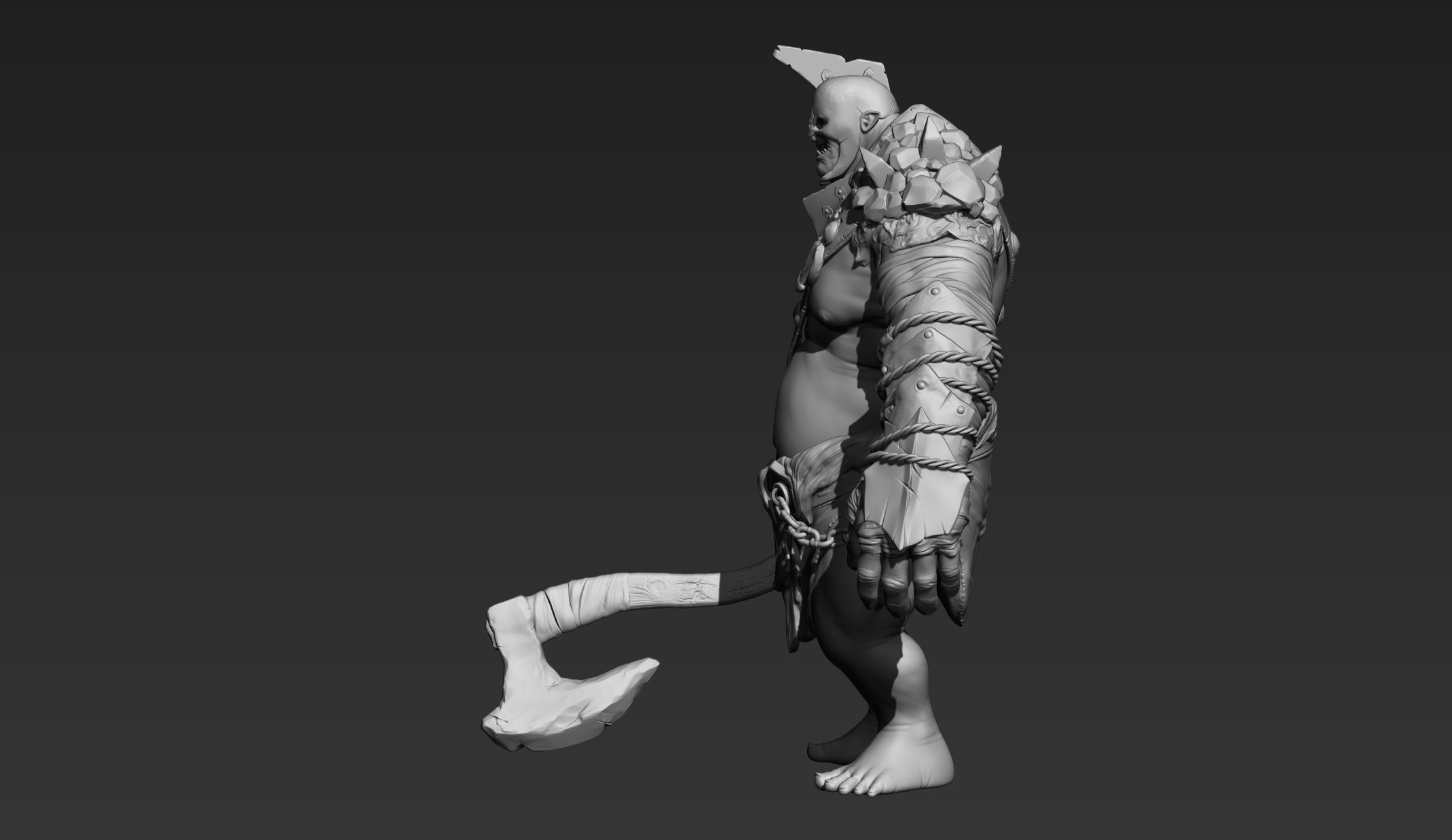 Troll Zbrush 3D model_7